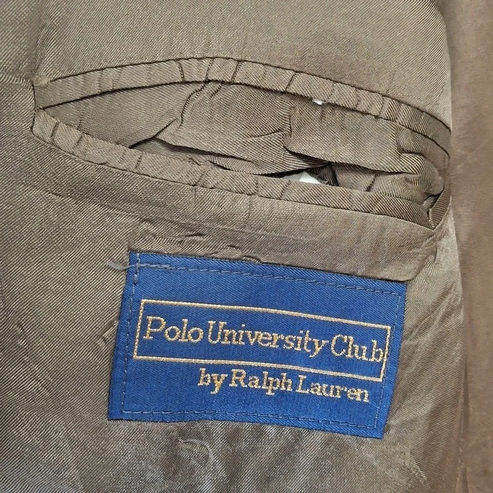 Ralph Lauren Polo University Club Sport Coat Men's 46 Jacket Wool Plaid Canada
